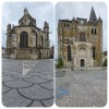 L'église de Le Neubourg devant, derrière